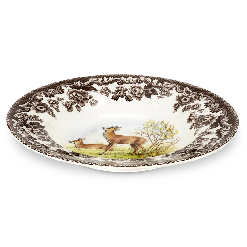 Assiette à soupe 9 po Spode Woodland