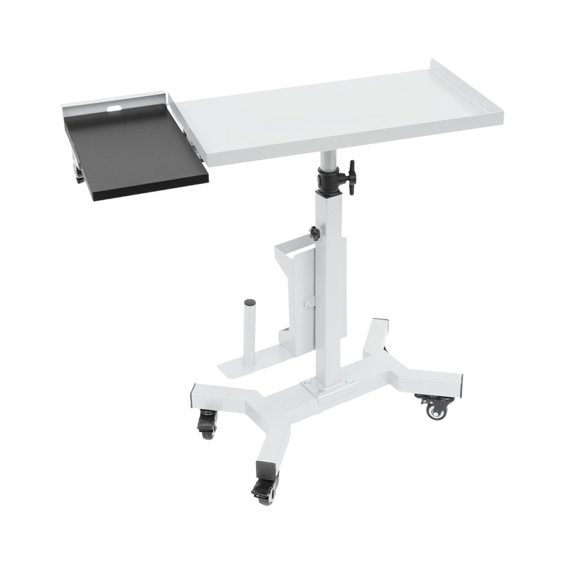Chariot-plateau avec station de table rotative, Argent argent