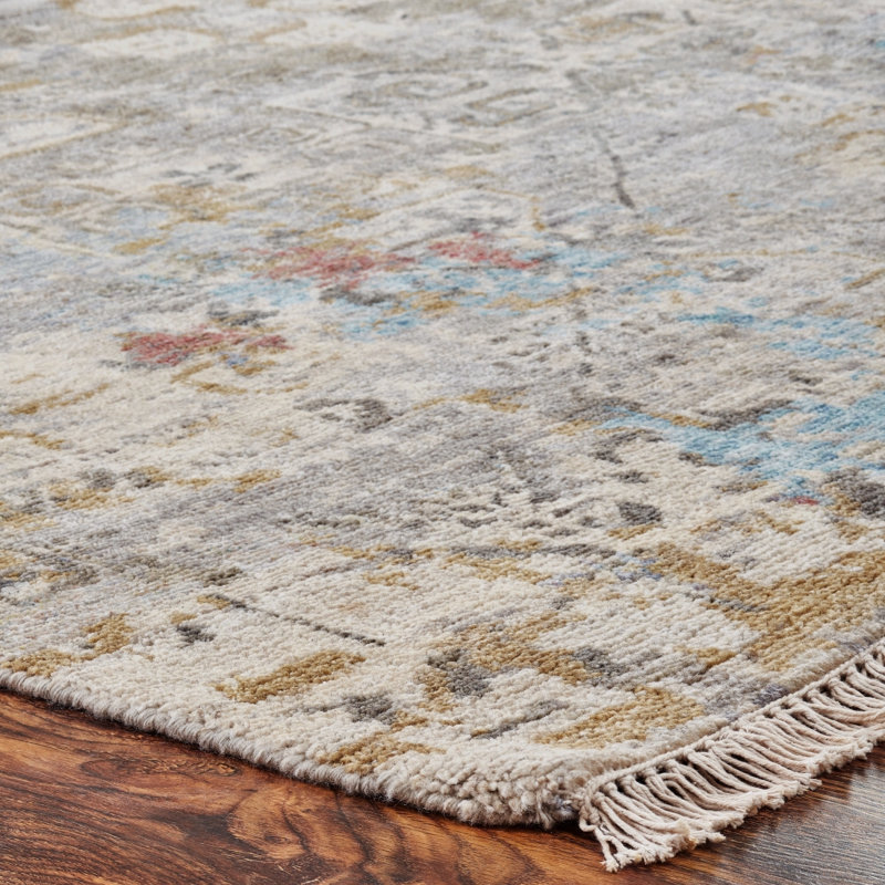 Heritage Revival Hand Knotted Area Rug, Rectangle 10' x 14'