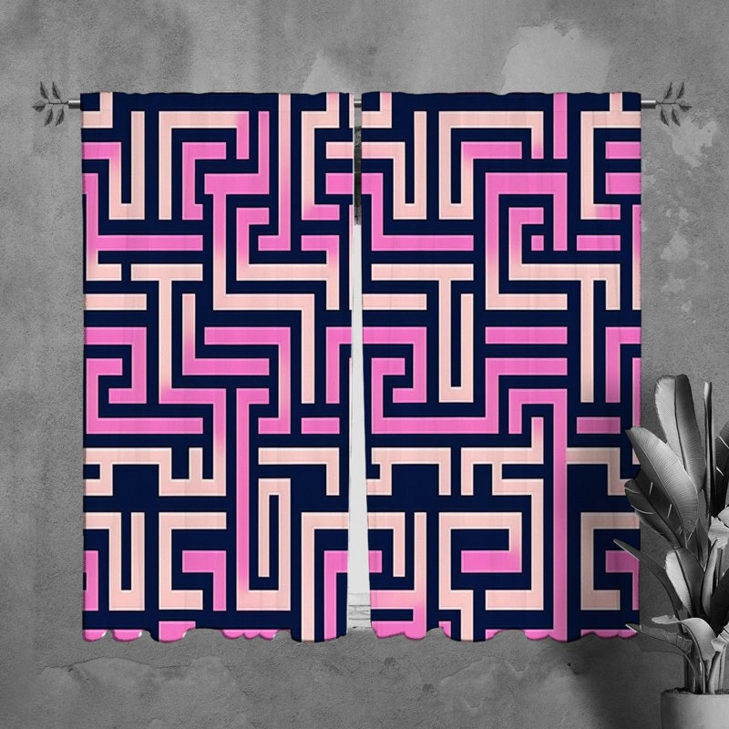 Paire de rideaux obscurcissant en polyester Nevruz, L 20 po x L 82 po