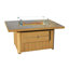Aluminum Tube Rectangular Firepit Table