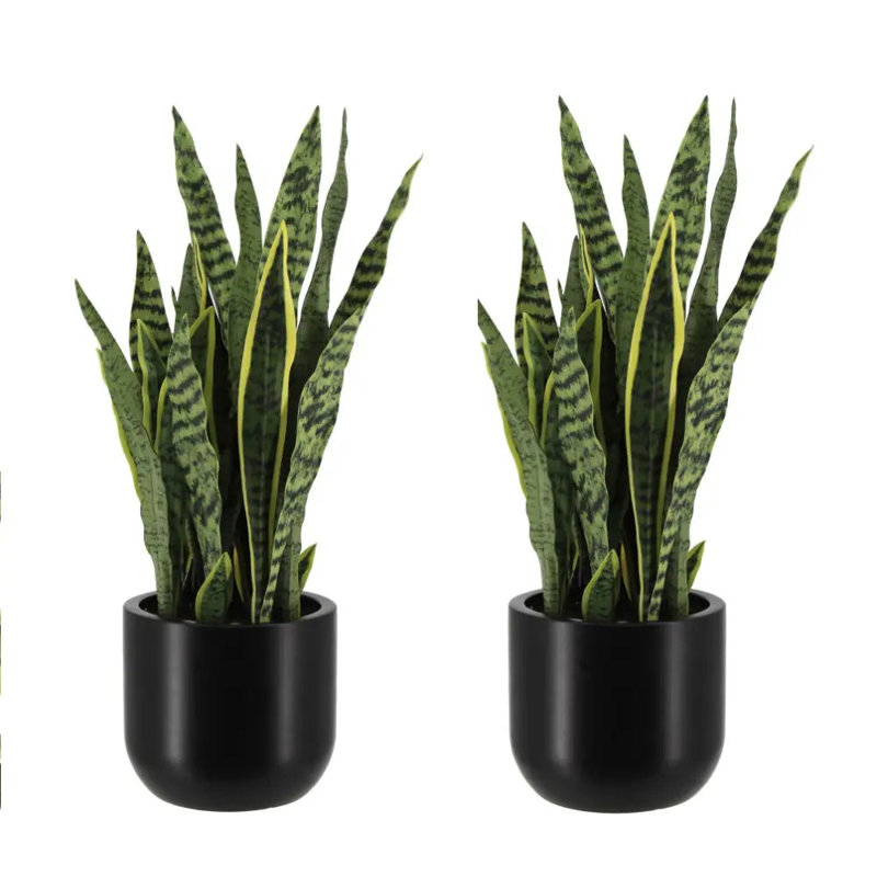 Plantes artificielles 30 po en pots noirs