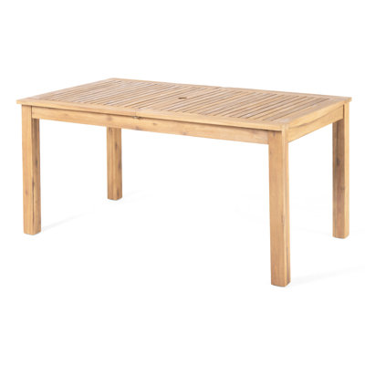 Natural Wood Expandable Dining Table, 36.37in D X 61.43in W 28.96in H - Gorgeous Texture Table Color, 36.37"depth 61.43"width 28.96"height Splendid Feature