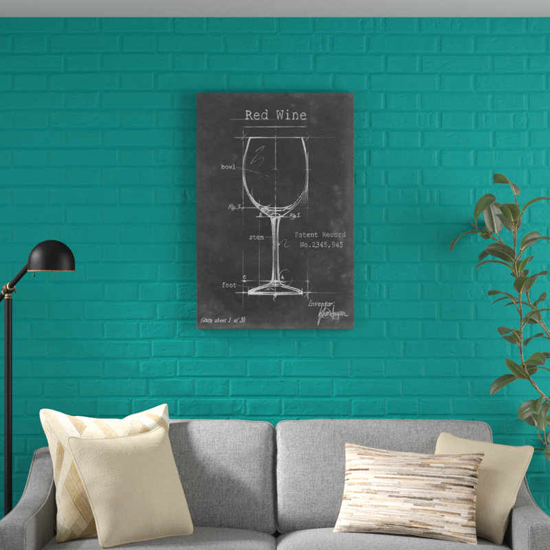 Barware Blueprint III by Ethan Harper - Painting, 80cm H x 55cm W, Black Framed Paper Print