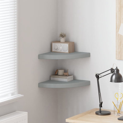 Naudiya 2 Piece Corner Floating Shelf