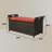 Pape Powder Coated Steel Outdoor Bench-603514798