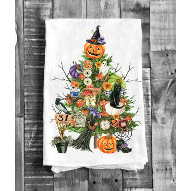 KitchenAid Hand Dish Towel Kitchen Cloth Pumpkin Orange Green Fall  Halloween