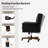 Meroy Transitional Simple Assemble 360° Swivel Tilting Office Chair with Solid Wood Legs-1455413678