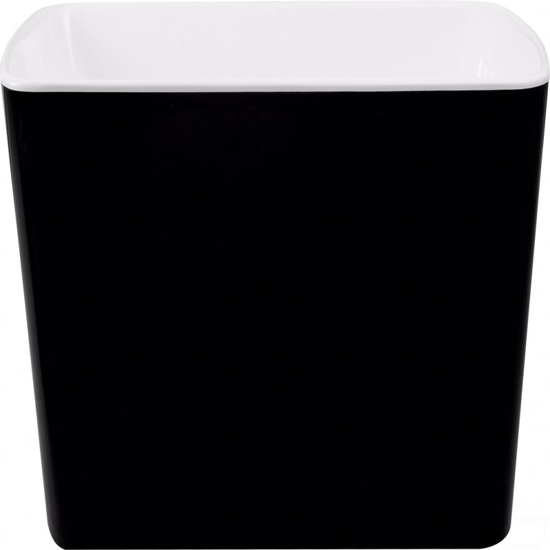 Acrylic Freestanding Soaking Bathtub, Japanese Soaking Hot Tub With Overflow And Drain, Black