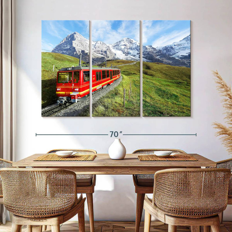 Mehar Bernese Highlands Train, 42" H x 65" W