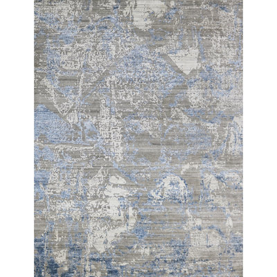 Camouflage Area Rug in Blue