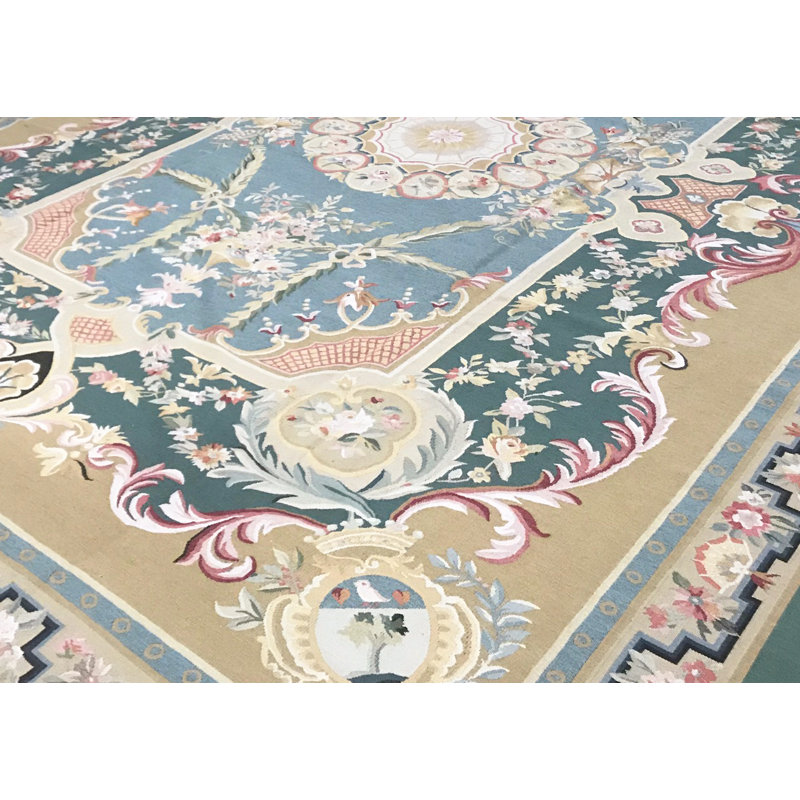 Aubusson Renaissance Wool Oriental Area Rug