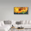  Art mural sur toile tendue - art mural Marcia Baldwin «Sunflower Rise'N Shine» pour le salon, la chambre à coucher ou le bureau - 16 x 32-29764114