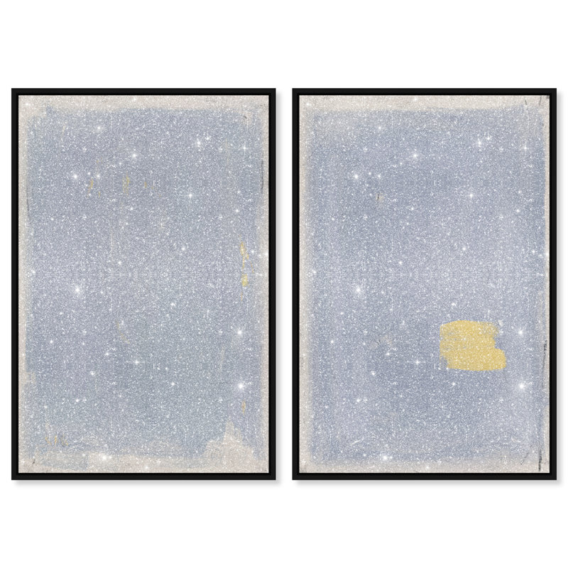 Painted Morning Set Set by Oliver Gal, 46" H x 31" W, Black Floater Frame