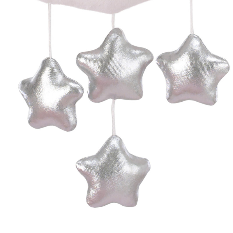 Mobile doux Sherpa Moon avec étoiles