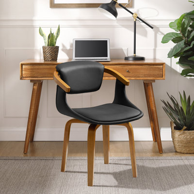 Chaise de travail en similicuir Breckston