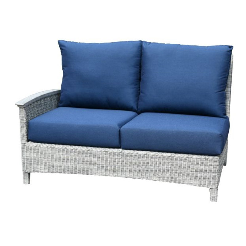 Bella Outdoor 5 - Piece Teak Conversation Set, Navy