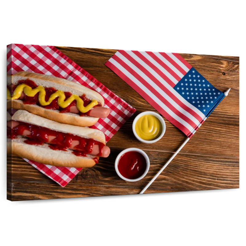 Yarlin American Hot Dogs, 20" H x 30" W
