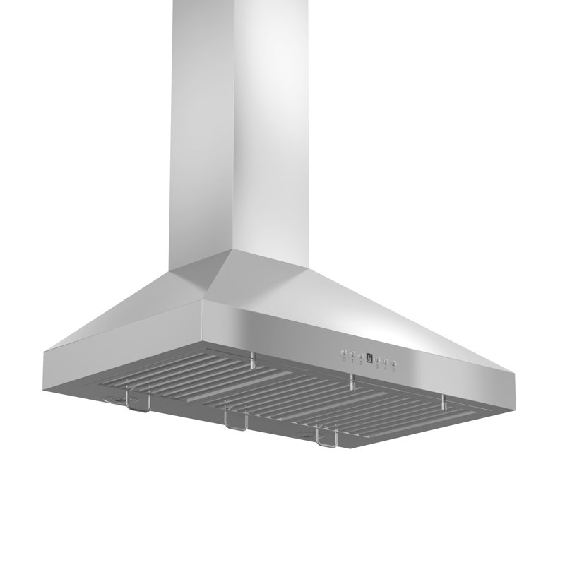 400 CFM Ducted Wall Mount Range Hood in Stainless Steel 