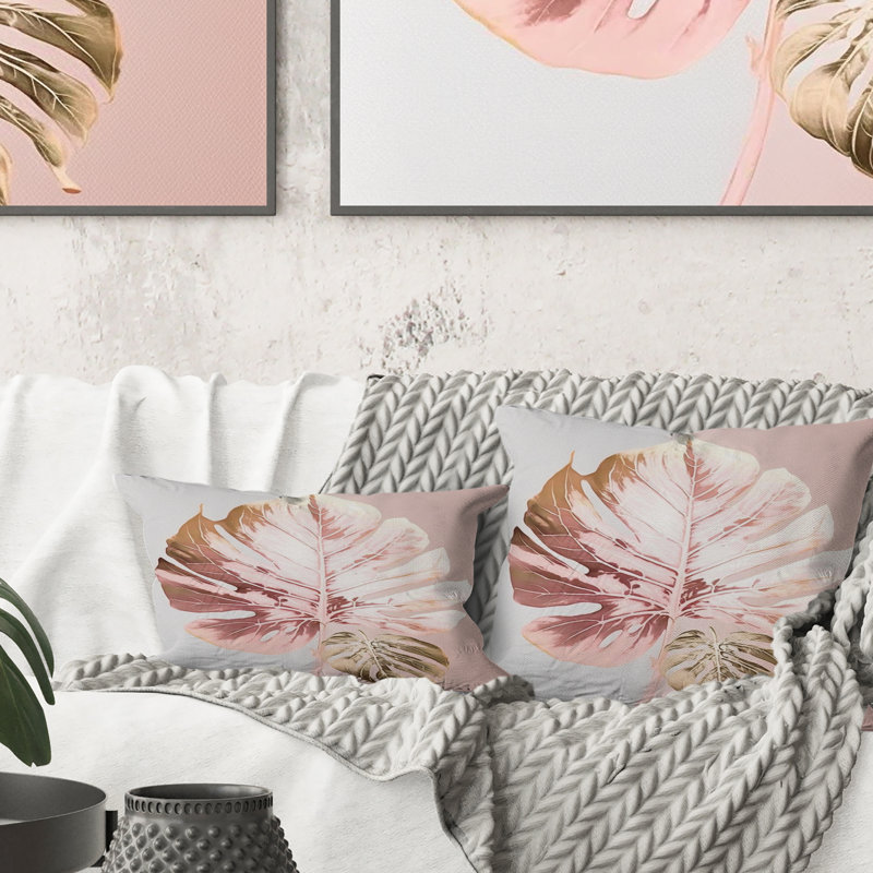 Leaf II - Ferns Printed Throw Pillow
