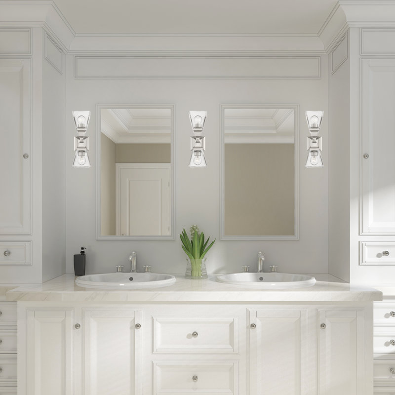Anfrenee Flush Mounted Sconce, Brushed Nickel