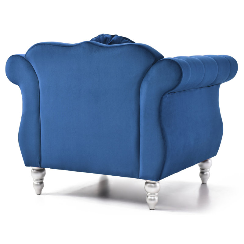 Chaise Glory Furniture Hollywood, Bleu