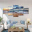 Ensemble 5 pièces Sea Cloudscape sur toile-714004920