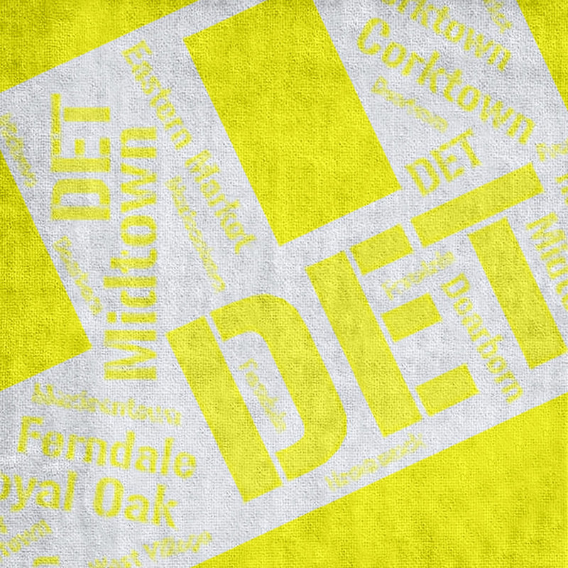 Bath Towel, Yellow, Microfiber, Detroit