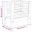 Almazan Solid Wood Free Standing Magazine Rack