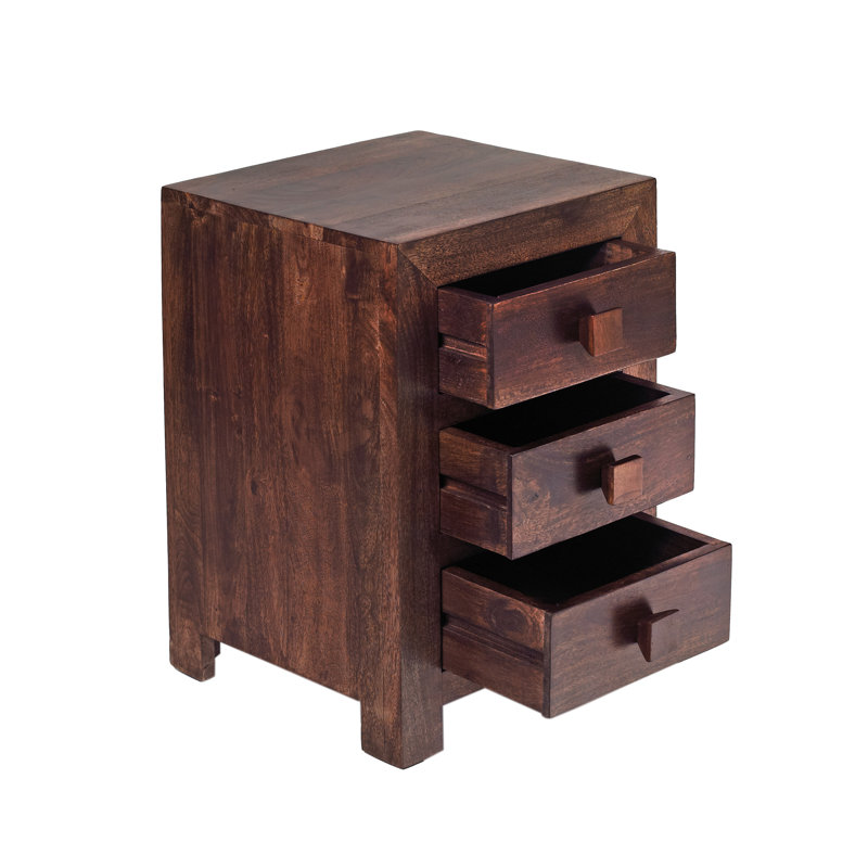 Cicero 42cm W Solid Wood Bedside Table