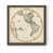 Toile avec cadre gris