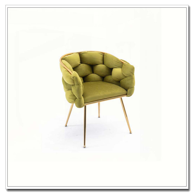 Ensemble de 2 tabourets de luxe, simple, moderne, loisir, simple, canapé, chambre à coucher, paresseux, commode, tabouret, manucure, dossier, vert olive