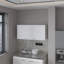 Armoire murale blanche avec 2 portes-1084219307