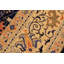 Tapis oriental jaune / violet / brun en laine noué à la main 9 pi 10 po x 13 pi 6 po Oriental