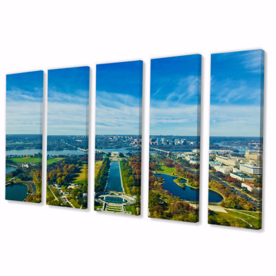 Magnifique paysage de Washington - impression sur toile de paysages - 5 panneaux égaux