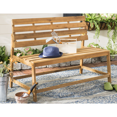 Gere Solid Wood Acacia Outdoor Bench