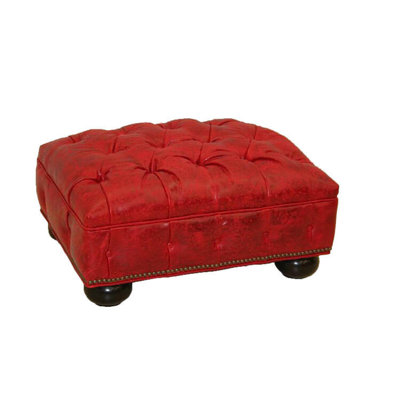 Leather Ottoman