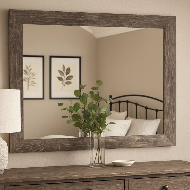 Miroir de commode Joep, Café