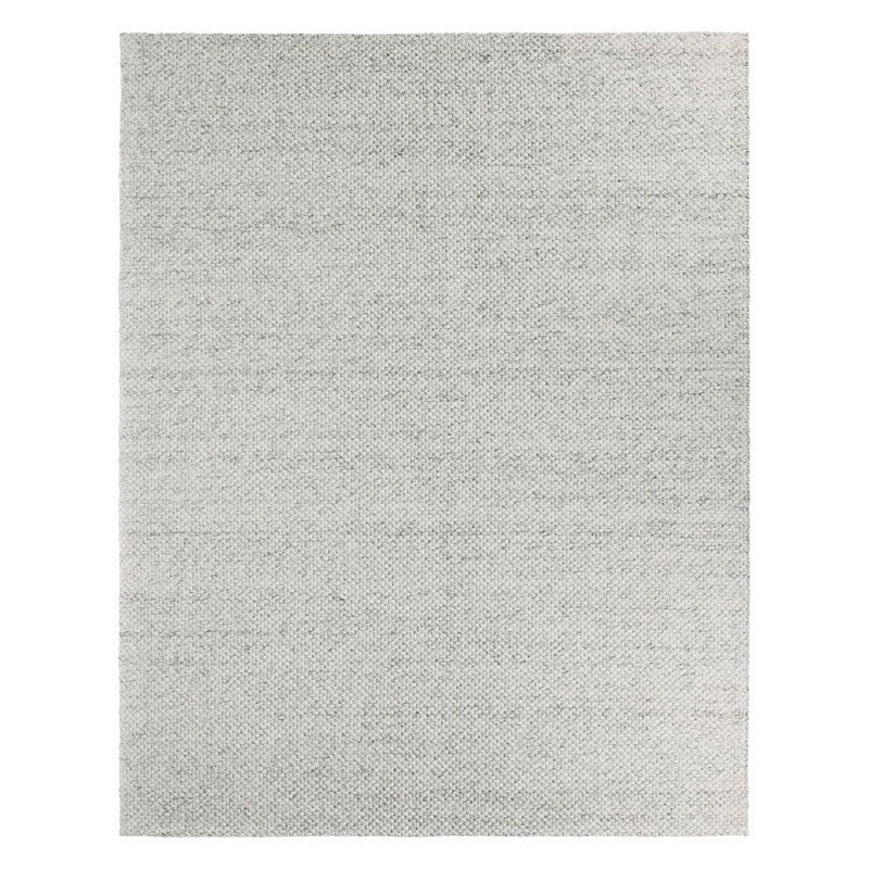 Scandinavia Rakel Wool Area Rug in White, Rectangle 5' x 8'