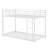 Metal Low Bunk Bed With Ladder-962980355