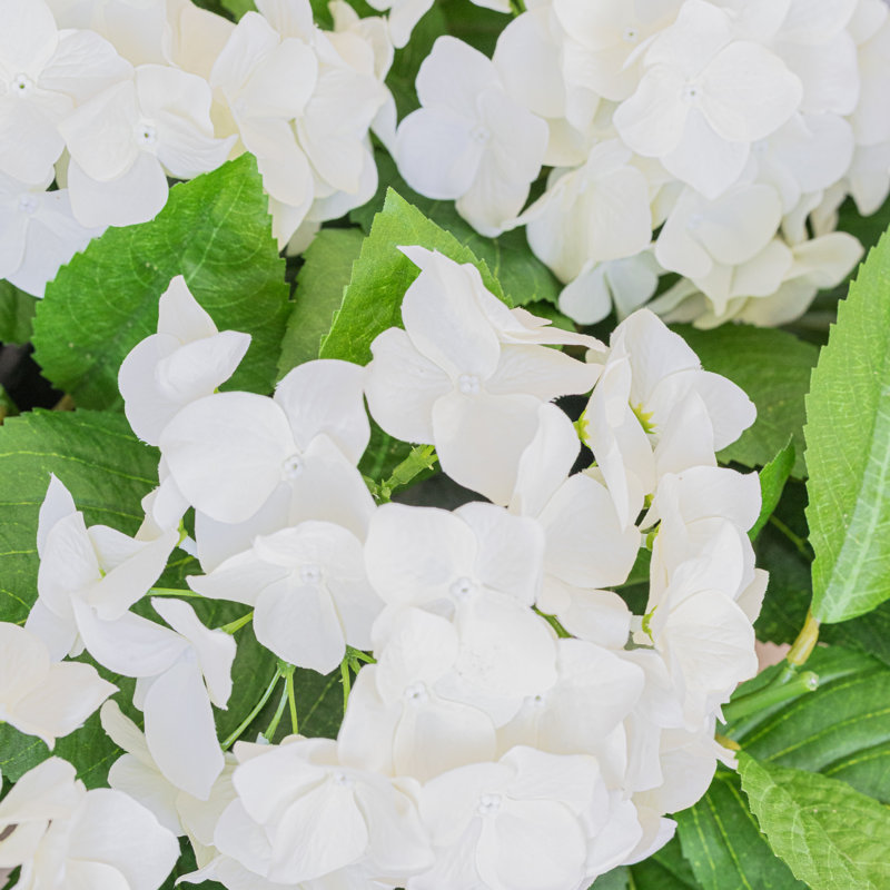 Lifelike Hydrangea Urn Filler, White