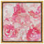Roses roses, peinture de bouquet de fleurs moderne sur toile rose pour le salon-71079749-71079737