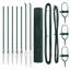 Vidaxl Welded Wire Fence With 7 Spike Posts Steel-114858146-114858157