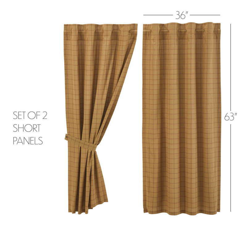 Paire de rideaux obscurcissant 100% coton Connell, L 36 po x L 63 po