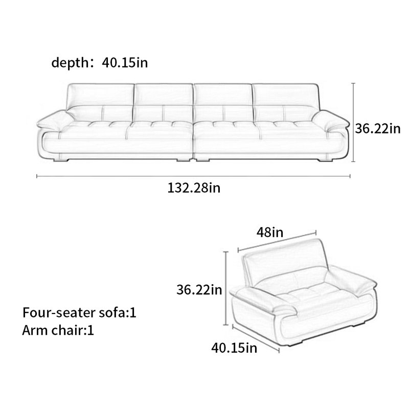 Modern simple and light luxury sofa