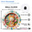 Horloge murale 12 po