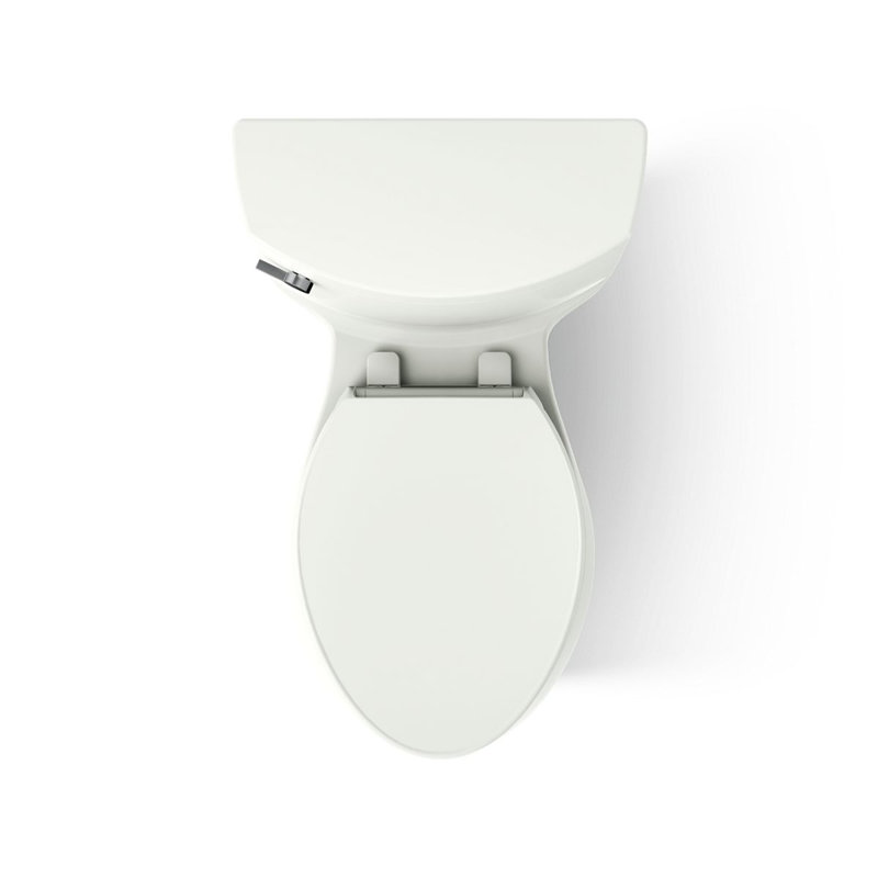 Cimarron® 1.28 GPF Water Efficient Elongated One-Piece toilet (Seat Included), Dune, Left-Hand
