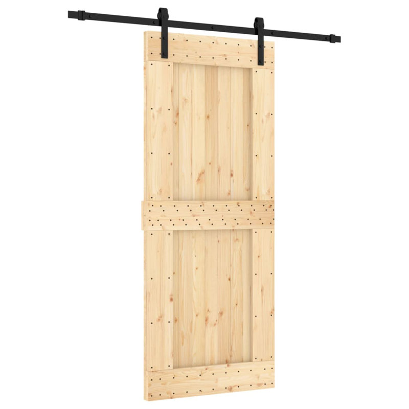 Porte coulissante avec quincaillerie Vidaxl, 33,5 po x 82,7 po