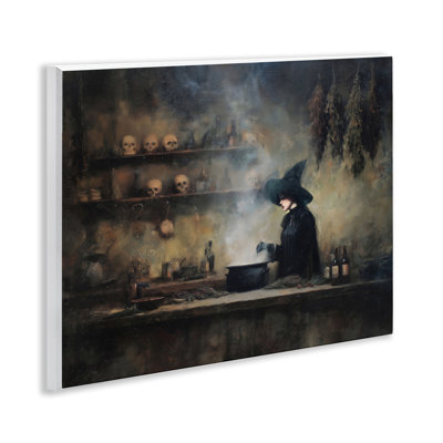 Plaque murale Witch's Cauldron Brew, design par Arlington Prints