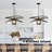Wing-shaped Durable Handwoven Bamboo Pendant Light-1058665859
